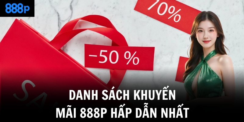 Danh sách khuyến mãi 888P hấp dẫn nhất